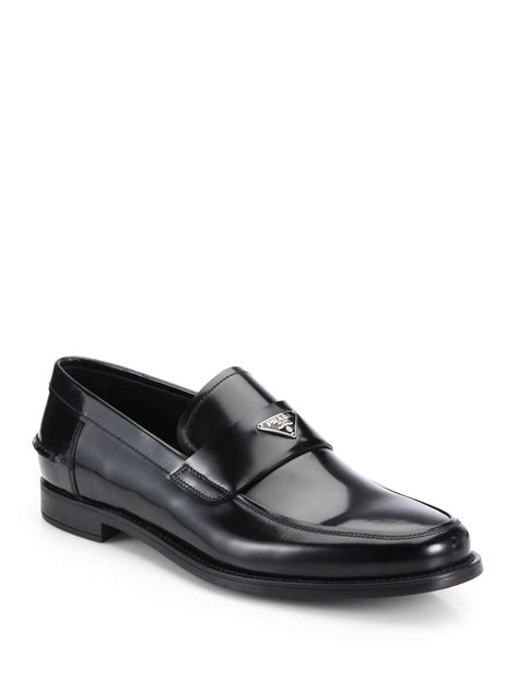 prada spazzolato|Prada men's slip on shoes.